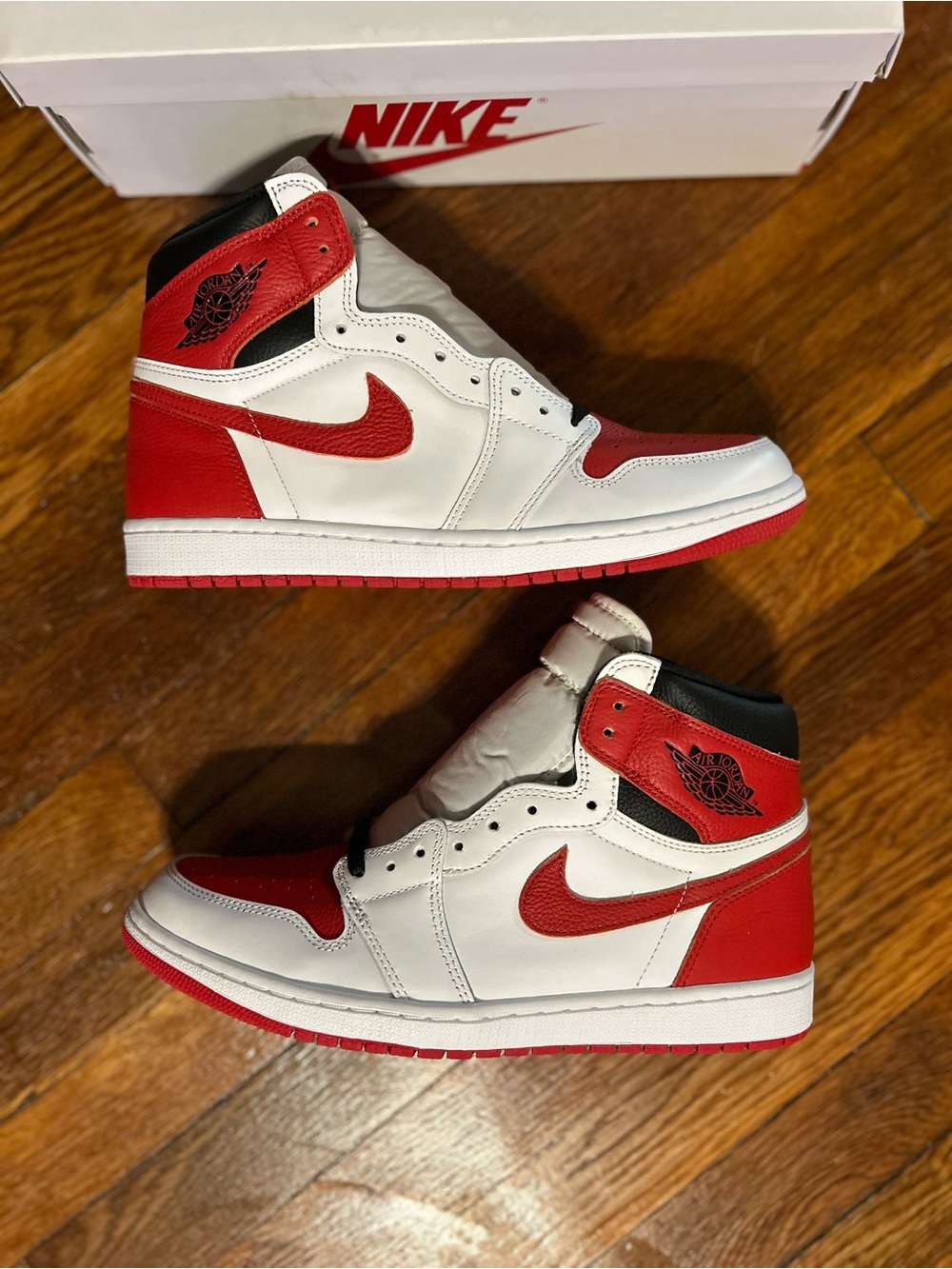 Nike Air Jordan 1 Retro High OG White Red Men's Shoes